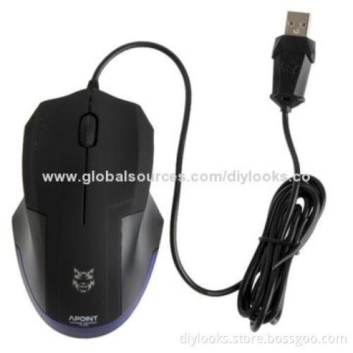 Cold Ice War Wolf 1000/1600 DPI USB Optical Competitive Game Mouse